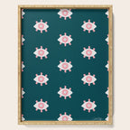 Evil Eye Dots - Teal & Pink Serving Tray Gallery Image 1