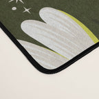 Drippy Daisy Dreamscape - Pink on Olive Desk Mat Gallery Image 4