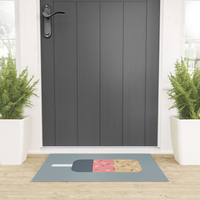 Popsicle (Blue) Welcome Mat Gallery Image 3