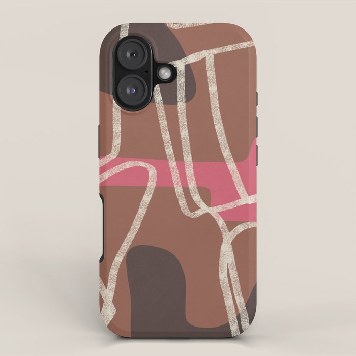 Organic Minimalist Layers 3 iPhone Case Gallery Image 1