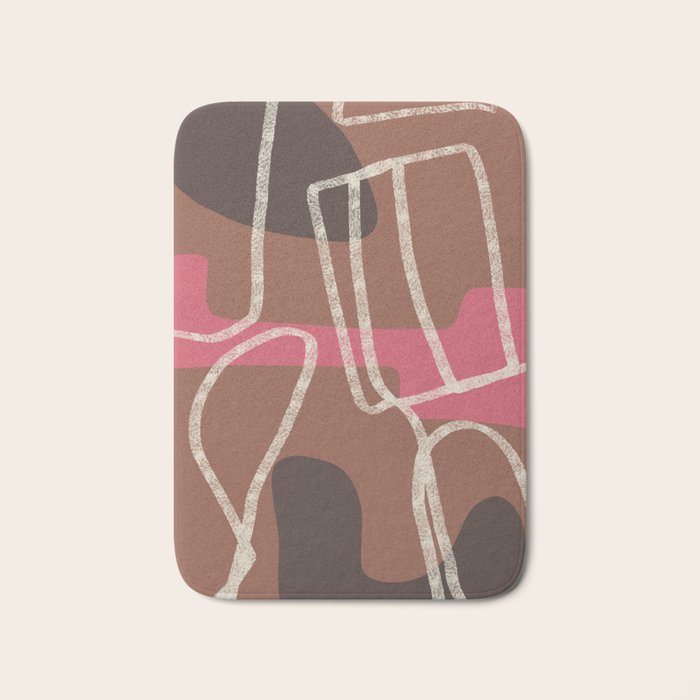 Organic Minimalist Layers 3 Bath Mat Gallery Image 1