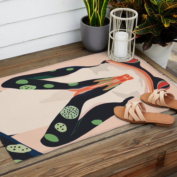Yoga Frog Outdoor Rug Gallery Image 2
