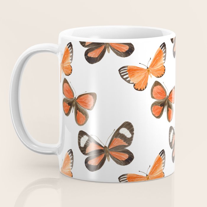 Orange Butterflies Coffee Mug Gallery Image 3