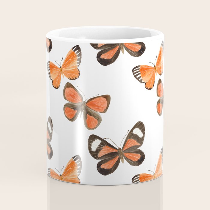 Orange Butterflies Coffee Mug Gallery Image 4