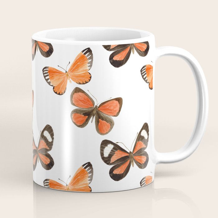 Orange Butterflies Coffee Mug Gallery Image 1