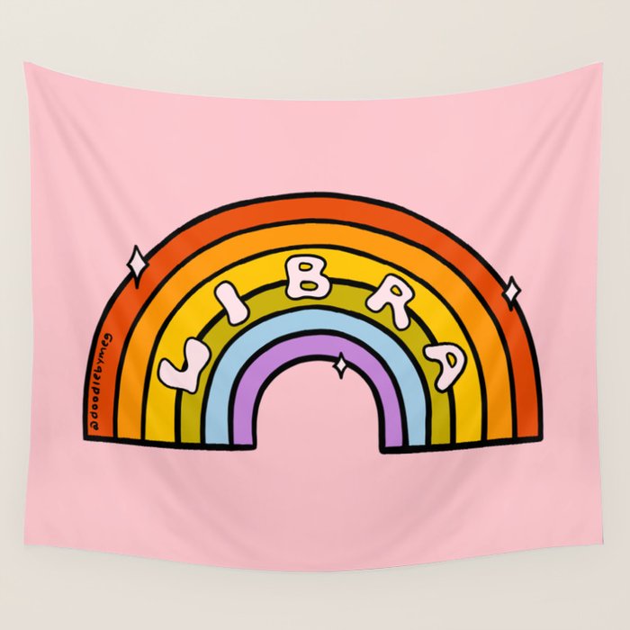 Libra Rainbow Wall Tapestry Gallery Image 1