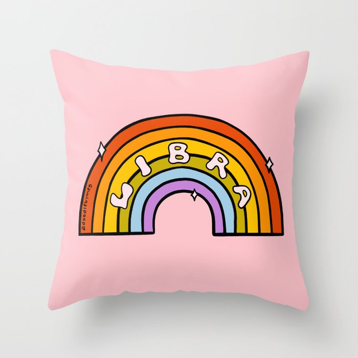Libra Rainbow Throw Pillow Gallery Image 6