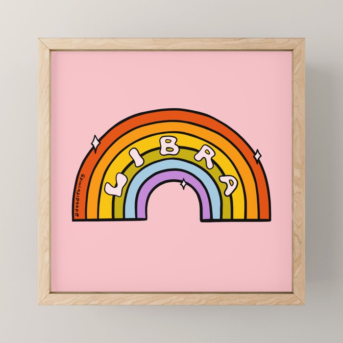 Libra Rainbow Mini Art Print Gallery Image 1