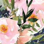 Festive, Floral Watercolor Rose Bouquet, Green and Pink Coffee Mug Gallery Image 2