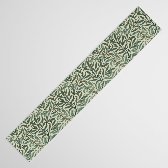 William Morris Willow Bough Cream Green Table Runner Gallery Image 3