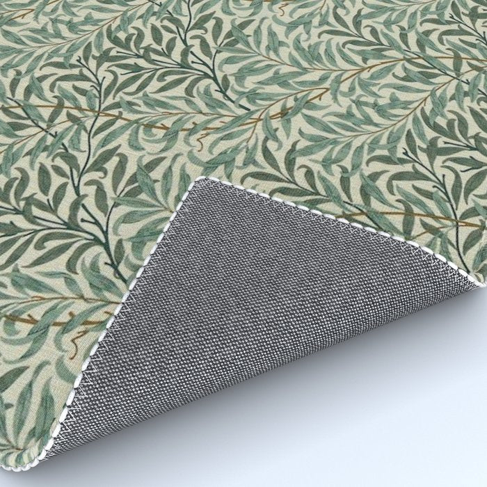 William Morris Willow Bough Cream Green Rug Gallery Image 4