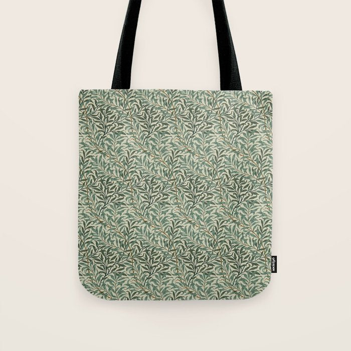William Morris Willow Bough Cream Green Tote Bag Gallery Image 1