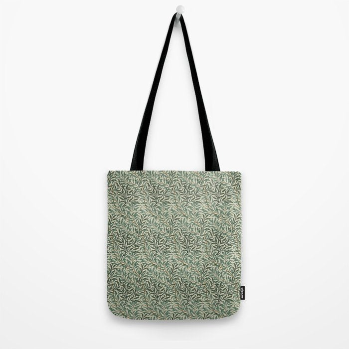 William Morris Willow Bough Cream Green Tote Bag Gallery Image 2