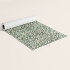 William Morris Willow Bough Cream Green Yoga Mat Gallery Image 2