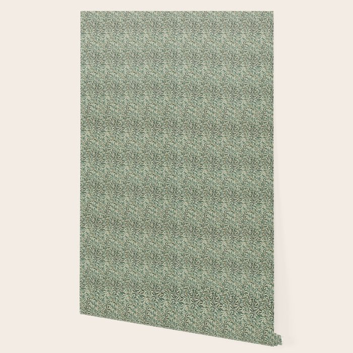 William Morris Willow Bough Cream Green Wallpaper Gallery Image 2