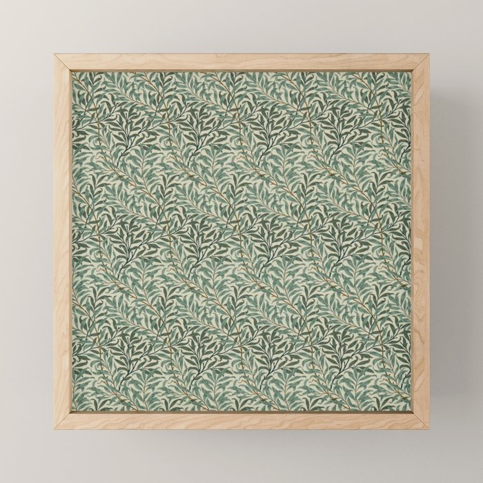William Morris Willow Bough Cream Green Mini Art Print Gallery Image 1