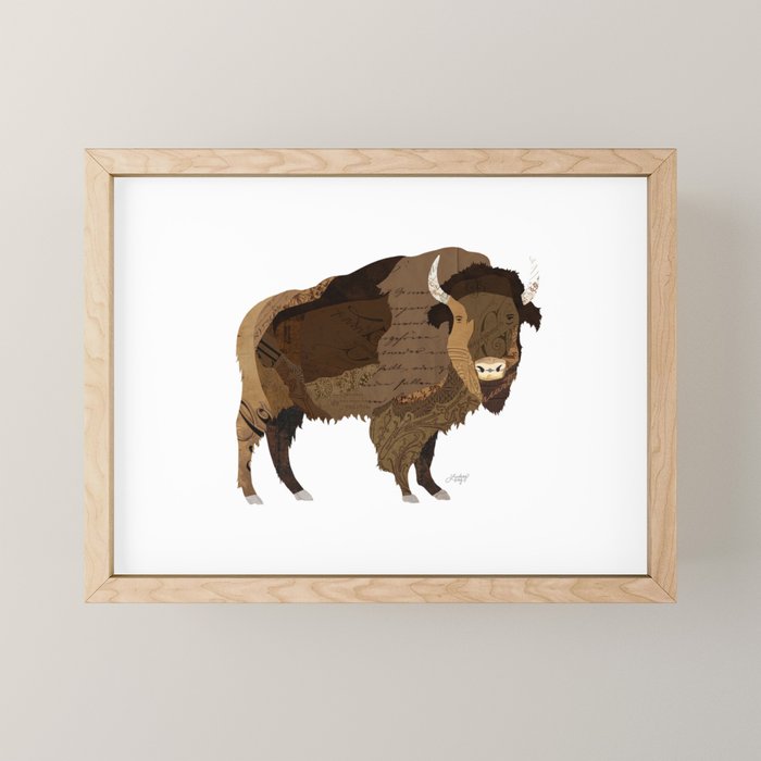 Buffalo Collage Mini Art Print Gallery Image 1