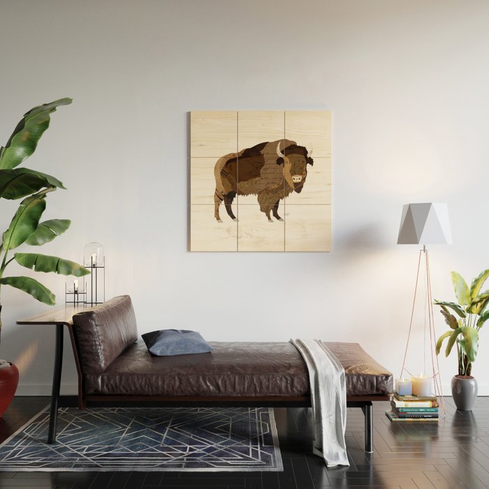 Buffalo Collage Wood Wall Art Gallery Image 2