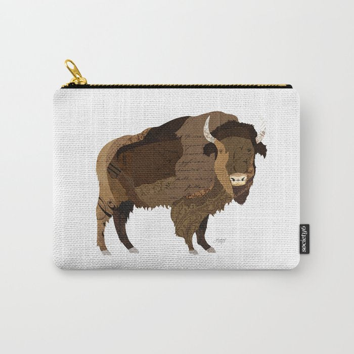 Buffalo Collage Carry All Pouch Gallery Image 1