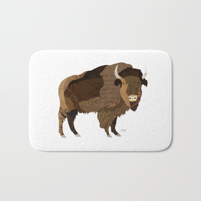 Buffalo Collage Bath Mat Gallery Image 1