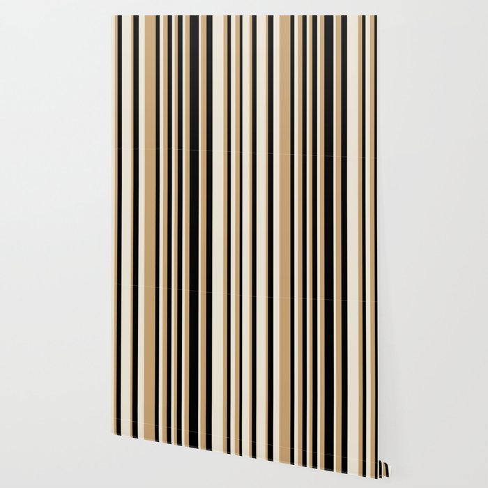 Classic Stripes VII - Neutral Vintage Wallpaper Gallery Image 2