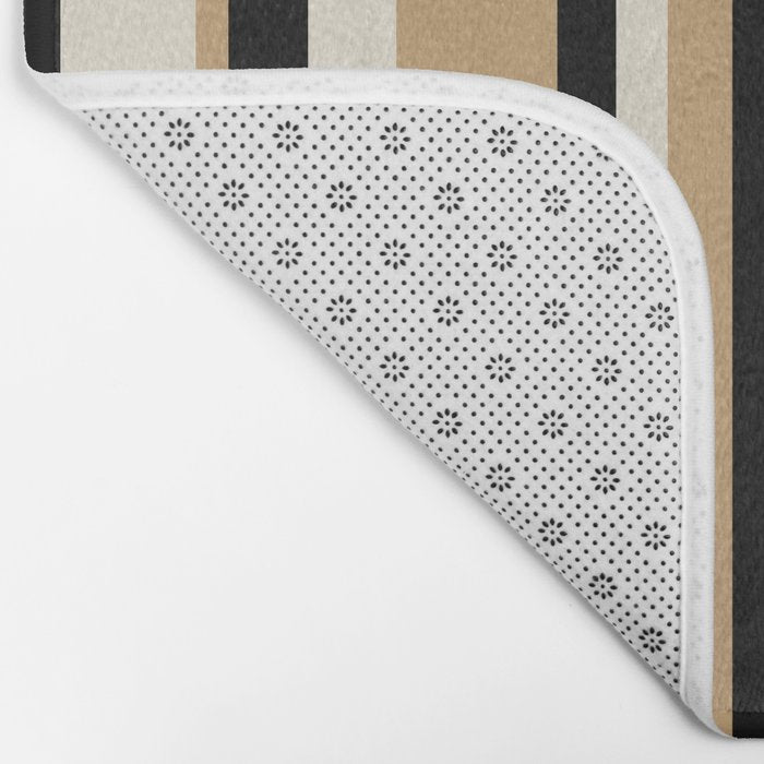 Classic Stripes VII - Neutral Vintage Bath Mat Gallery Image 2