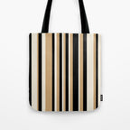 Classic Stripes VII - Neutral Vintage Tote Bag Gallery Image 1