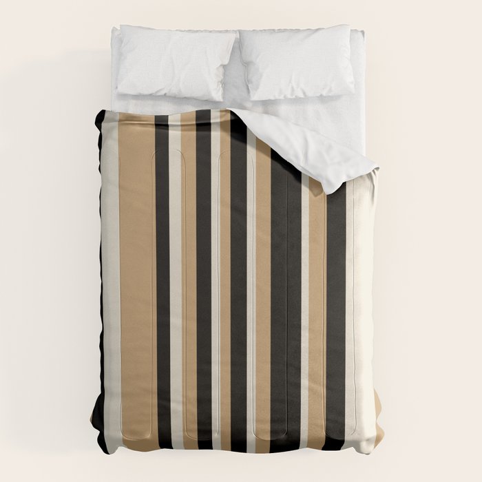 Classic Stripes VII - Neutral Vintage Comforter Gallery Image 6