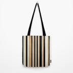 Classic Stripes VII - Neutral Vintage Tote Bag Gallery Image 2