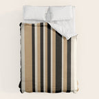 Classic Stripes VII - Neutral Vintage Duvet Cover Gallery Image 6