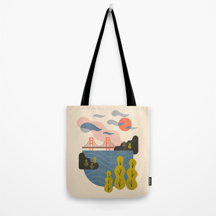 Bay Sunset Tote Bag Gallery Image 2