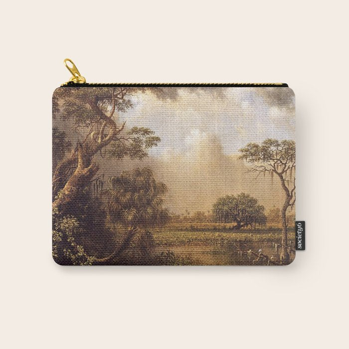 The Great Florida Marsh 1886 By Martin Johnson Heade | Reproduction Carry All Pouch Gallery Image 1