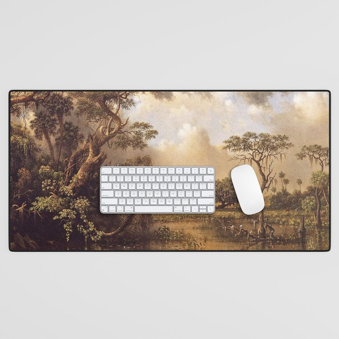 The Great Florida Marsh 1886 By Martin Johnson Heade | Reproduction Desk Mat Gallery Image 1