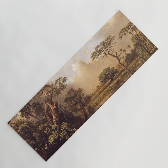 The Great Florida Marsh 1886 By Martin Johnson Heade | Reproduction Yoga Mat Gallery Image 1