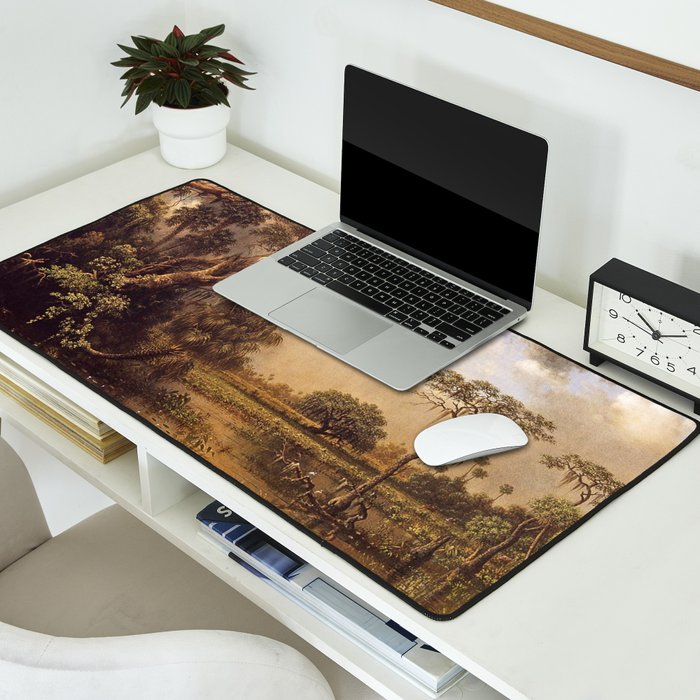 The Great Florida Marsh 1886 By Martin Johnson Heade | Reproduction Desk Mat Gallery Image 2