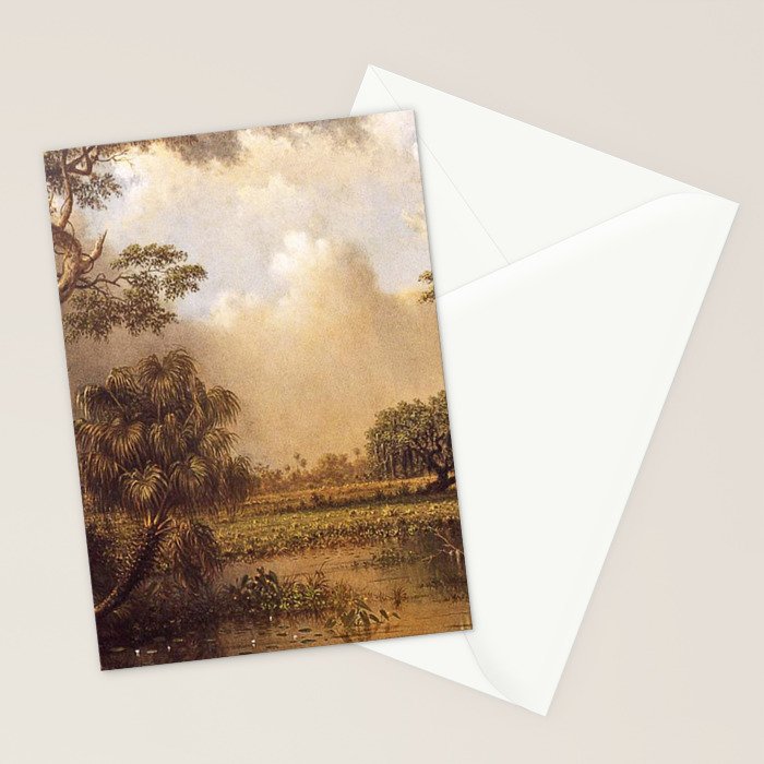 The Great Florida Marsh 1886 By Martin Johnson Heade | Reproduction Stationery Card Gallery Image 2