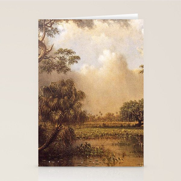 The Great Florida Marsh 1886 By Martin Johnson Heade | Reproduction Stationery Card Gallery Image 1