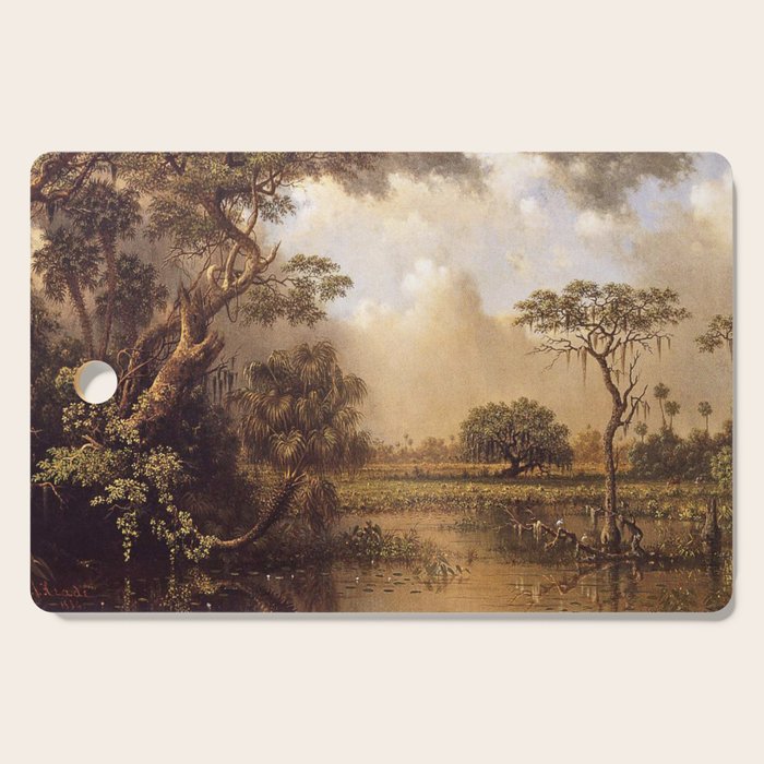 The Great Florida Marsh 1886 By Martin Johnson Heade | Reproduction Cutting Board Gallery Image 1