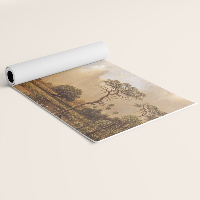 The Great Florida Marsh 1886 By Martin Johnson Heade | Reproduction Yoga Mat Gallery Image 2