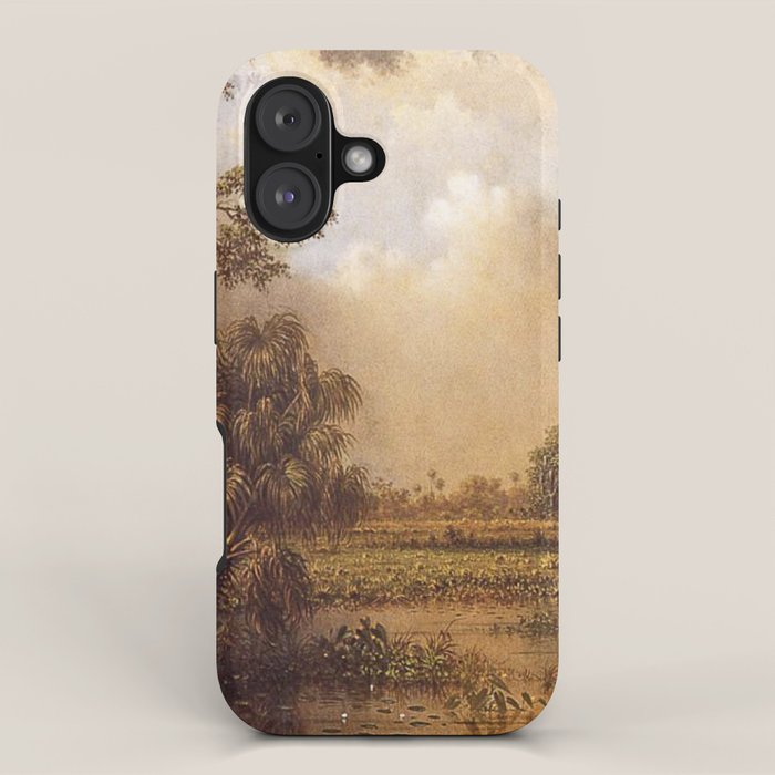The Great Florida Marsh 1886 By Martin Johnson Heade | Reproduction iPhone Case Gallery Image 1
