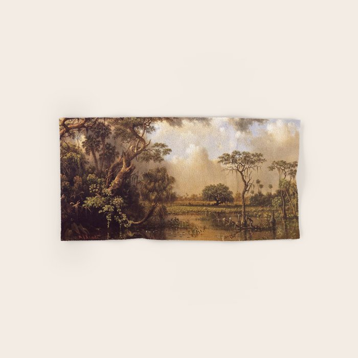 The Great Florida Marsh 1886 By Martin Johnson Heade | Reproduction Bath Towel Gallery Image 1
