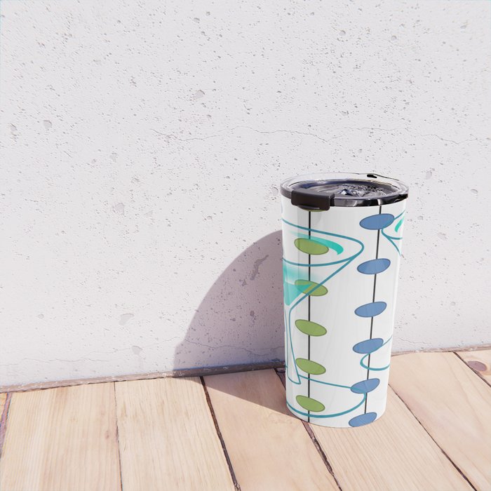 Mid-Century Modern Atomic Art Cocktails 1.0 Travel Mug Gallery Image 4