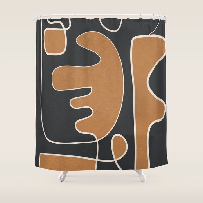 Contours of Thought 2 Shower Curtain Gallery Image 1