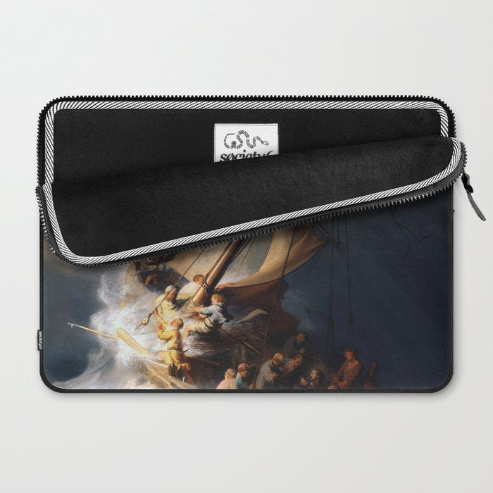 Stolen Painting - The Storm on the Sea of Galilee by Rembrandt Laptop Sleeve Gallery Image 2
