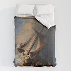 Stolen Painting - The Storm on the Sea of Galilee by Rembrandt Comforter Gallery Image 6