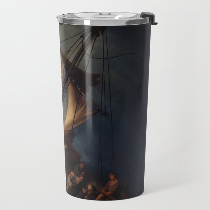 Stolen Painting - The Storm on the Sea of Galilee by Rembrandt Travel Mug Gallery Image 2