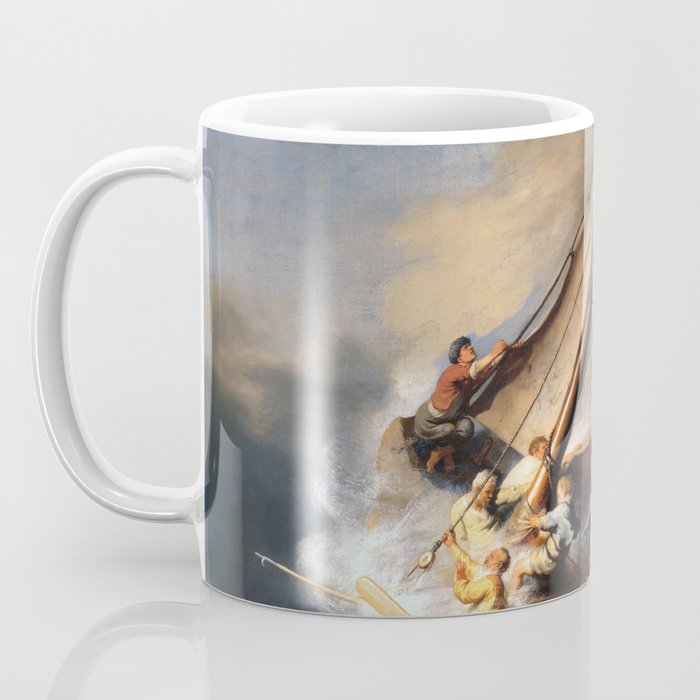 Stolen Painting - The Storm on the Sea of Galilee by Rembrandt Coffee Mug Gallery Image 3