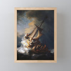 Stolen Painting - The Storm on the Sea of Galilee by Rembrandt Mini Art Print Gallery Image 1