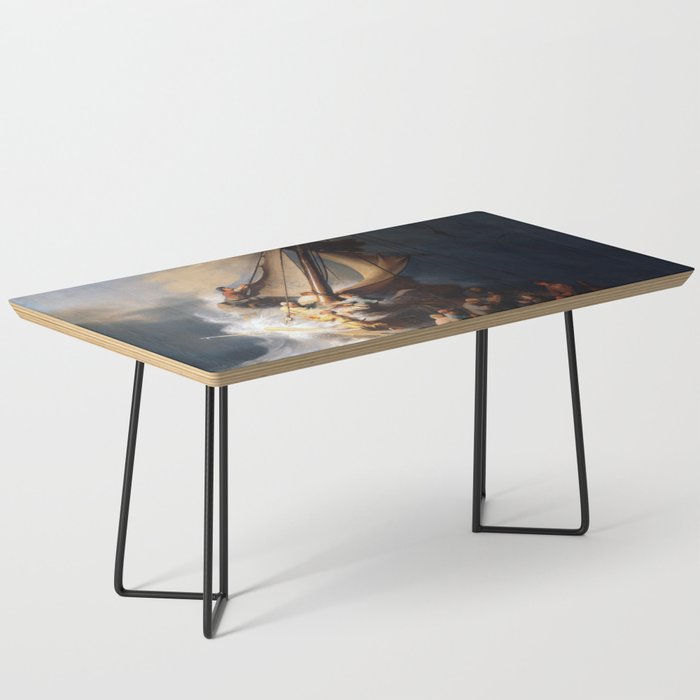 Stolen Painting - The Storm on the Sea of Galilee by Rembrandt Coffee Table Gallery Image 1