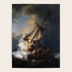 Stolen Painting - The Storm on the Sea of Galilee by Rembrandt Poster Gallery Image 4